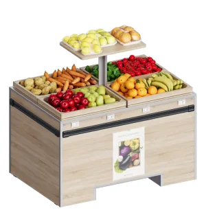 Стіл овочевий з надставкою 1260х860х750