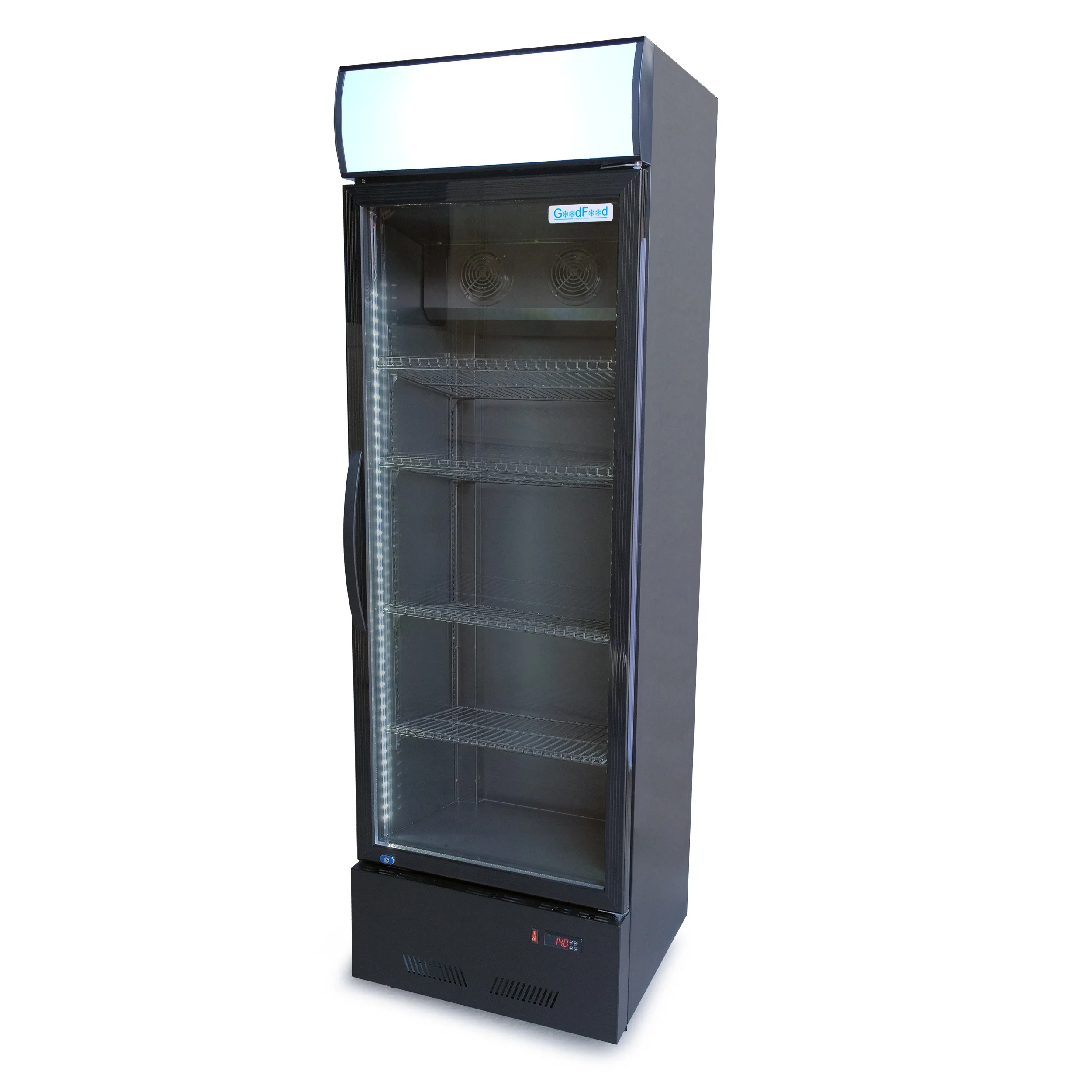 GoodFood Шкаф холодильный для напитков BC360BB2LED чёрный-чёрный
