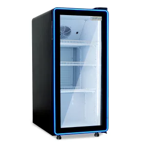 GoodFood Шкаф холодильный для напитков BC170NBW2LEDBLUE чёрный-белый